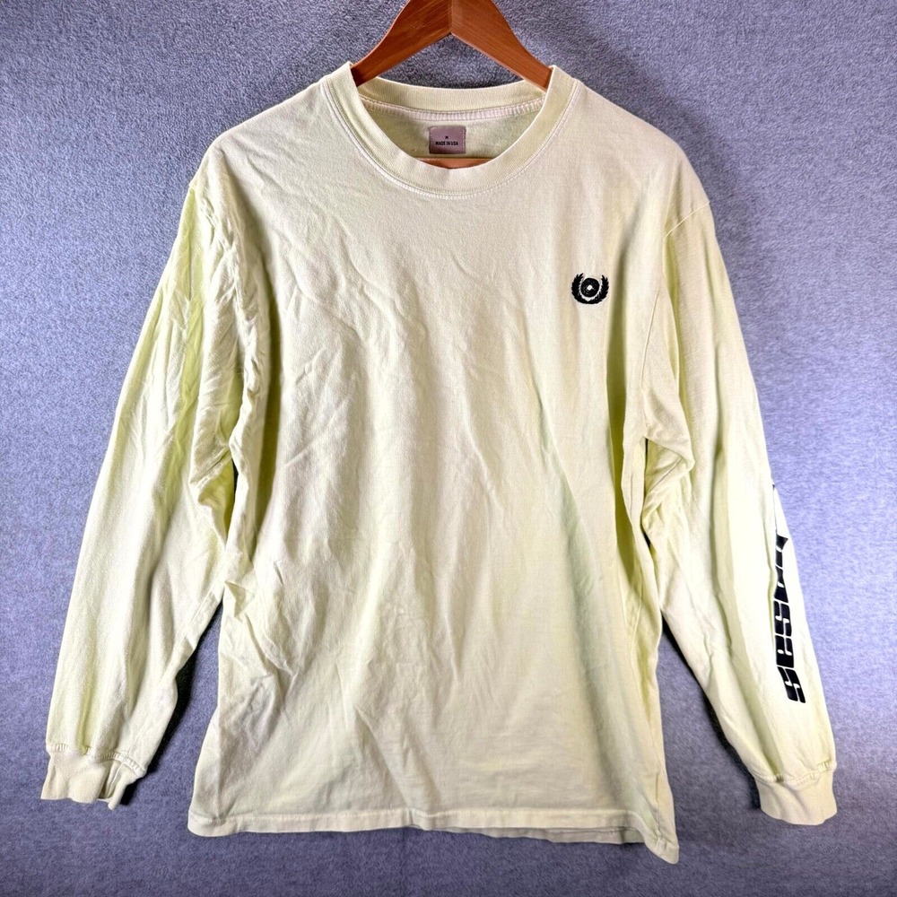 Adidas Yeezy Calabasas Shirt Men's Medium‎ Frozen Yellow Long Sleeve Crew Neck